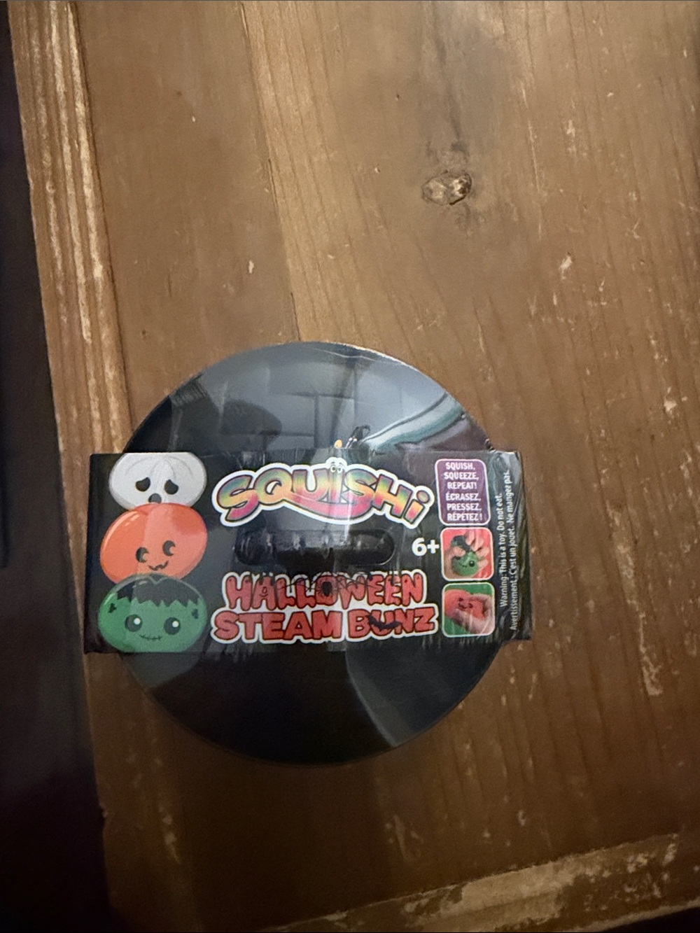 Halloween Steam Bunz - Green & Orange Plush Squeeze Toy